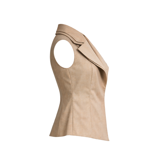 Gilet Chiaro di (Double-Collar Tailored Vest)