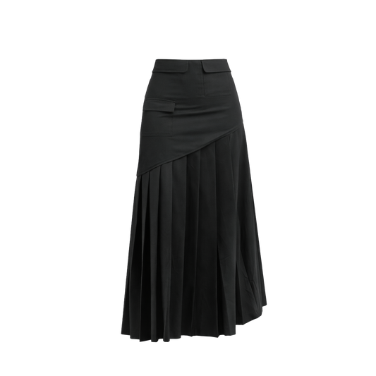 Ombre Plissée Skirt