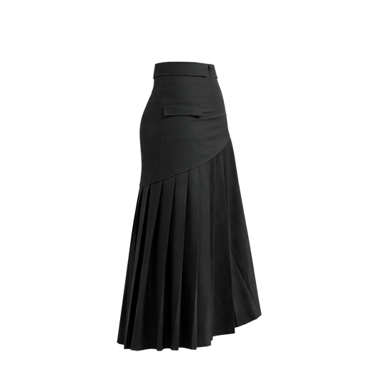 Ombre Plissée Skirt